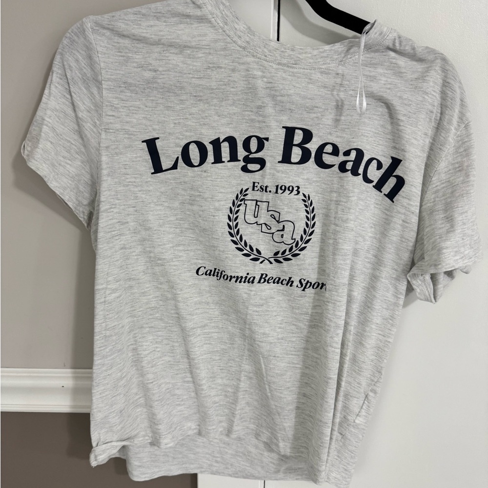 H&M Light Gray Graphic Tee